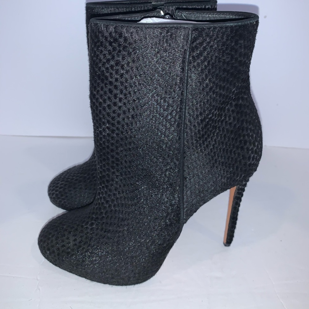 Schutz pony hair ankle boots